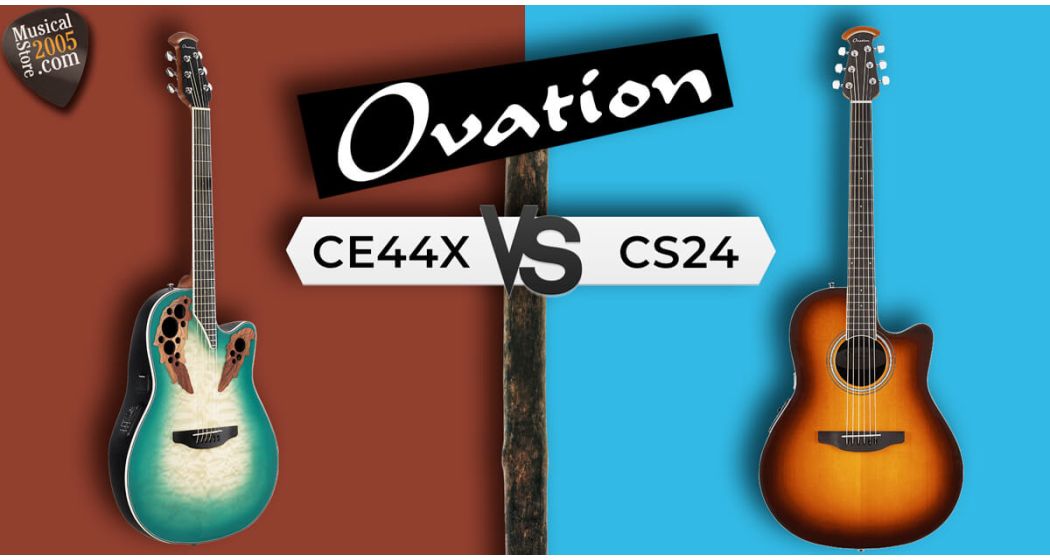 Chitarra acustica Ovation Celebrity CE44X vs CS24: recensione, suono e prezzi 