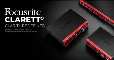 Focusrite Clarett si rinnova e diventa Clarett+