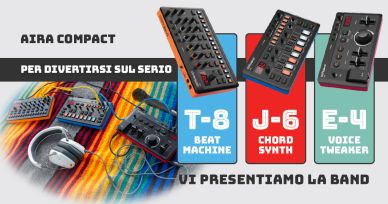 Roland Aira presenta la nuova linea Aira Compact E-4, J-6, T-8