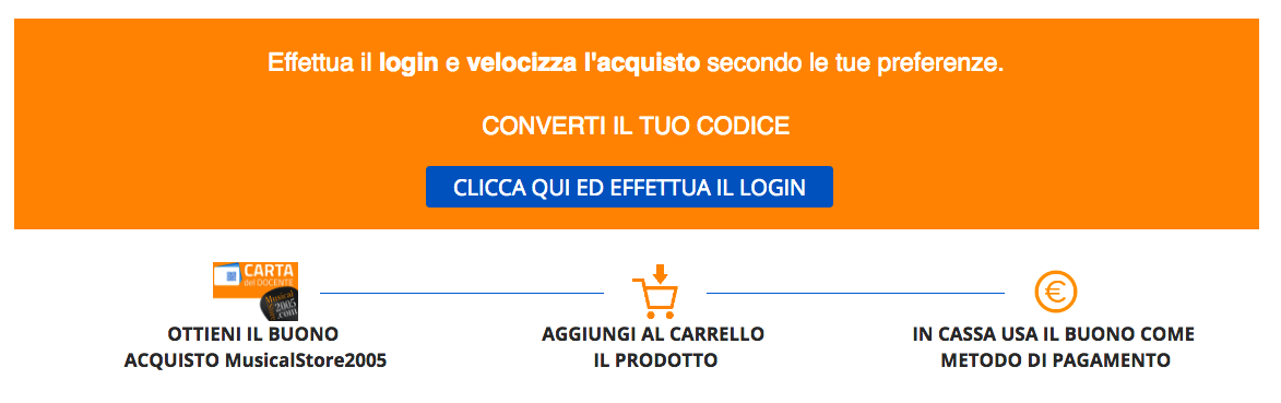 Come convertire il Buono carta del docente online